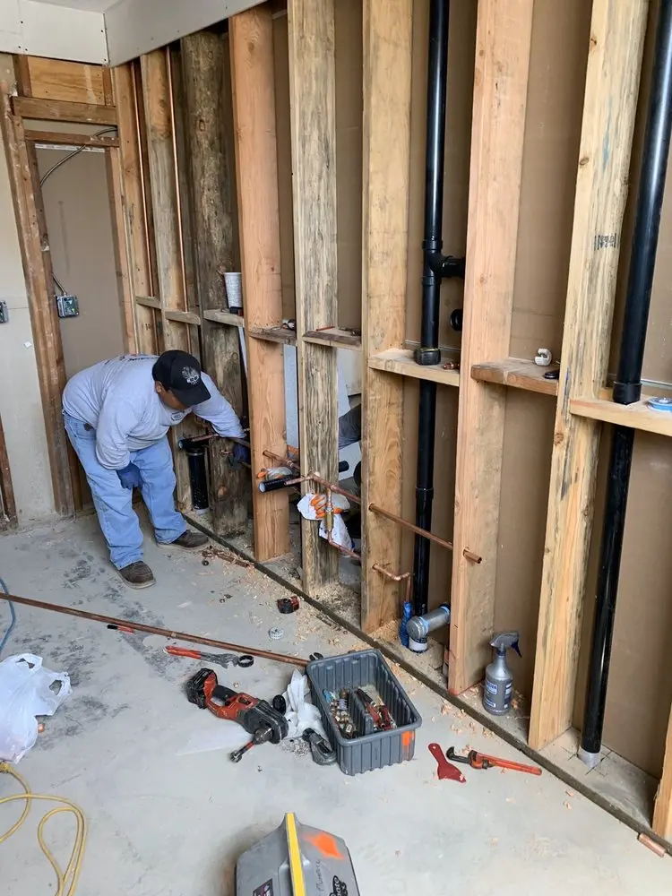 Commercial rough-in plumbing for Trenchless Sewer Repair in Orrville